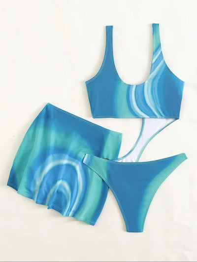 Bikini de Tres Piezas con Flecos para Mujer - Image 10