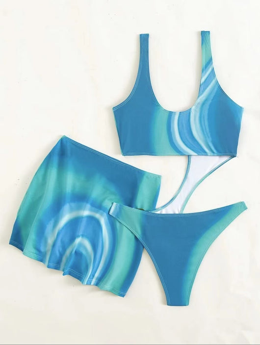 Bikini de Tres Piezas con Flecos para Mujer - Image 10