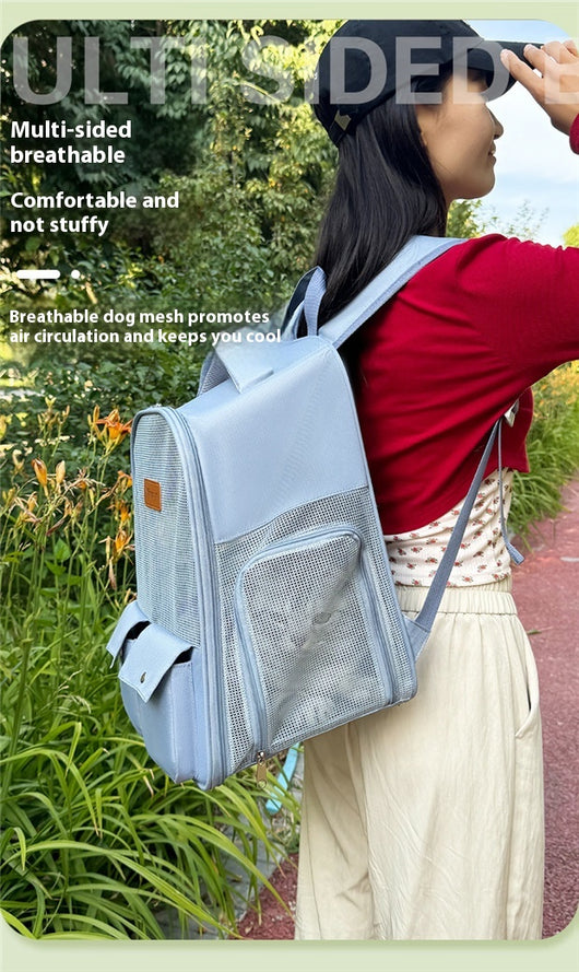 Mochila Transportadora Respirable para Mascotas - Gran Capacidad y Plegable - Image 19