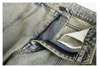 Pantalones Vaqueros Retro Lavados Baggy Straight para Hombre y Mujer - Image 15