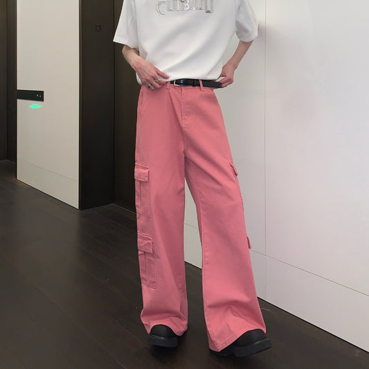 Overol Ancho de Pierna con Bolsillos Grandes - Jeans Casual - Image 2