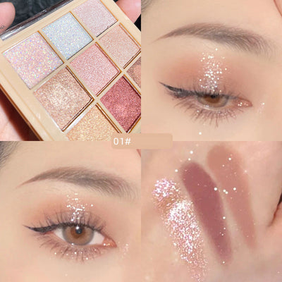 Paleta de Sombras de Ojos 9 Colores Tierra - Maquillaje Profesional - Image 5