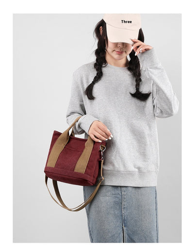 Bolsa de Lona Estilo Coreano de Gran Capacidad para Viajes y Uso Diario - Image 38