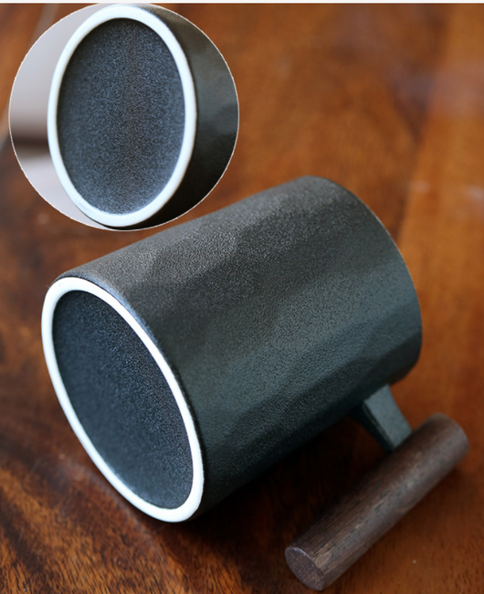 Taza de Cerámica para Oficina con Asa de Madera, Tapa y Filtro Separador - Image 10