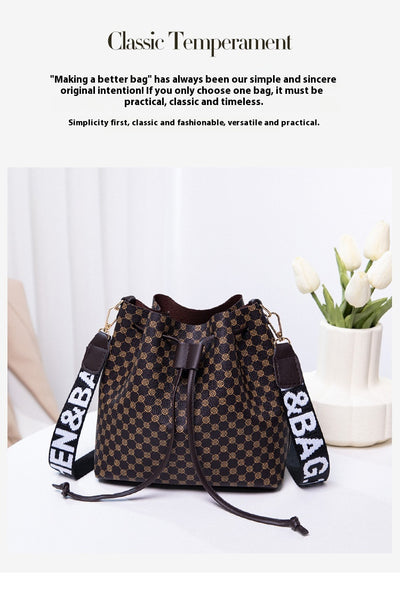 Bolso Bucket de Cuero PU Multicapa para Mujer - Bolso Crossbody Elegante y Versátil - Image 13