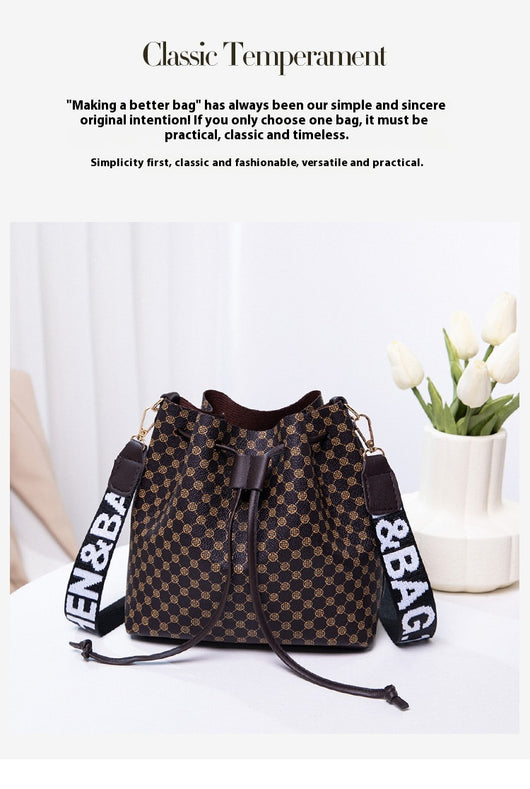 Bolso Bucket de Cuero PU Multicapa para Mujer - Bolso Crossbody Elegante y Versátil - Image 13