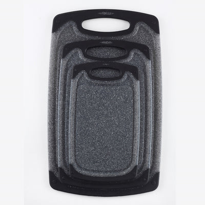 Juego de 3 Tablas de Corte de Mármol Imitado con Diseño Colgante - Image 5