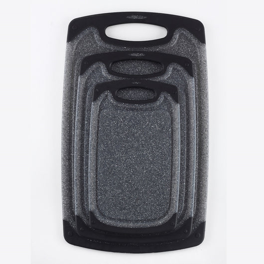 Juego de 3 Tablas de Corte de Mármol Imitado con Diseño Colgante - Image 5