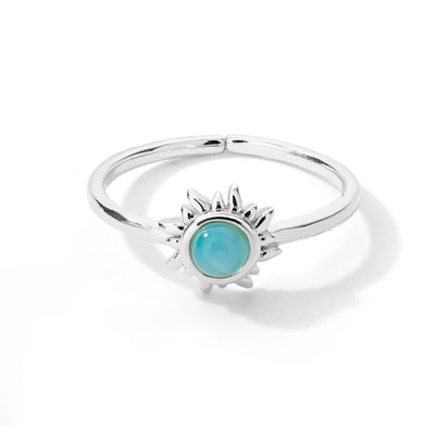 Anillos de Acero Inoxidable para Pareja: Sol y Luna, Loto Vintage y Ópalo - Image 29