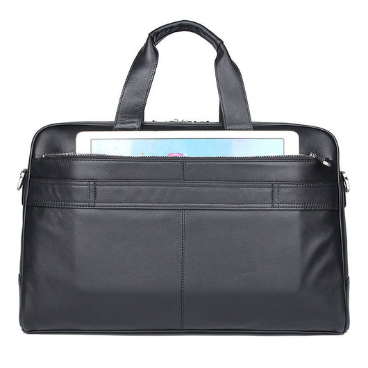 Maletín de Negocios en Cuero Genuino - Bolsa para Laptop 17" Premium Nappa - Image 8