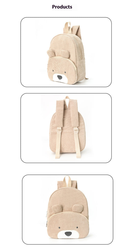 Mochila de Pana con Lindo Oso Bordado - Image 7