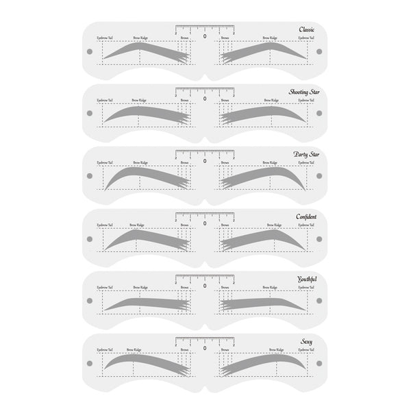 Plantilla Reutilizable para Cejas con Banda Elástica - Kit DIY de Maquillaje