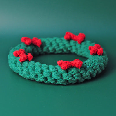 Juguete Dental Navideño para Perros con Cuerda de Algodón - Image 14