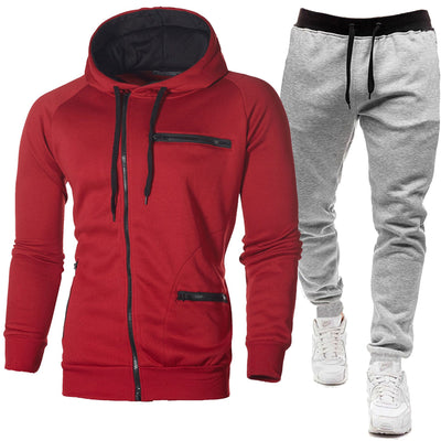 Sudadera con Capucha Jacquard Deportiva para Hombre - Cardigan Fleece Casual - Image 25