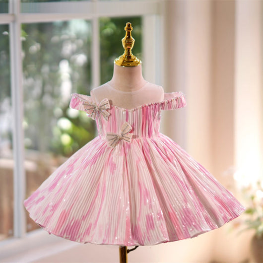 Vestido Princesa Niña Retro con Moño - Diseño Versátil Todo Uso - Image 6