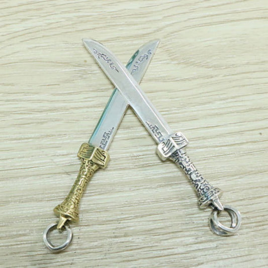 Dije Personalizador de Plata Esterlina S925 Diseño de Cuchillo