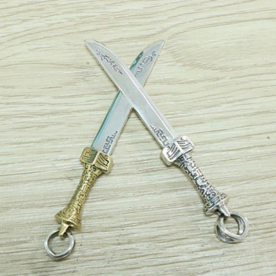 Dije Personalizador de Plata Esterlina S925 Diseño de Cuchillo