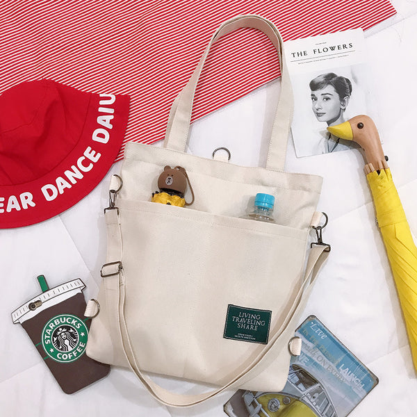 Bolsa Escolar Artística Crossbody - Mochila de Moda Portátil para Clases
