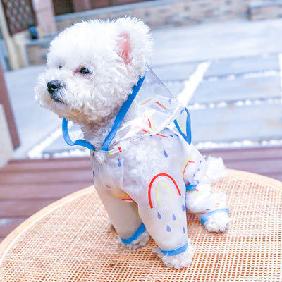 Impermeable Transparente Arcoíris para Perros - Image 15