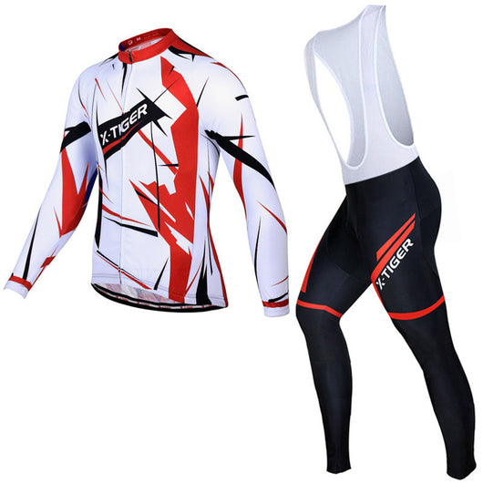 Traje de Ciclismo de Manga Larga con Tirantes para Bicicleta de Montaña - Image 13