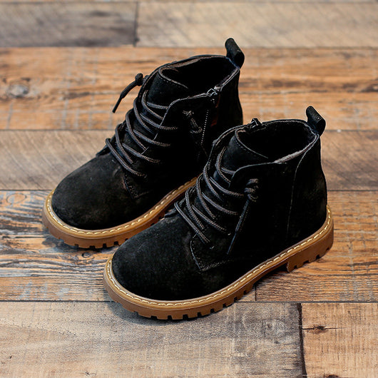 Botas Martin Militares para Niños y Adolescentes - Estilo Negro Clásico - Image 4