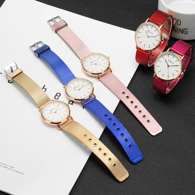 Reloj Geneva Minimalista con Malla Metálica - Diseño Elegante para Mujer - Image 22