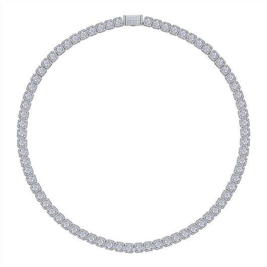 Cadena Cubana de Moissanita Personalizada con Diseño de Piedra Cuadrada - Image 7