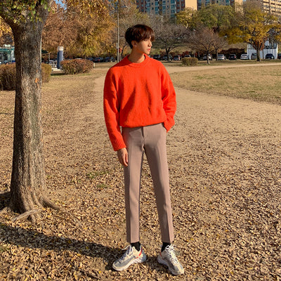 Suéter Escote Redondo para Hombre - Tendencia Invierno Básico - Image 8