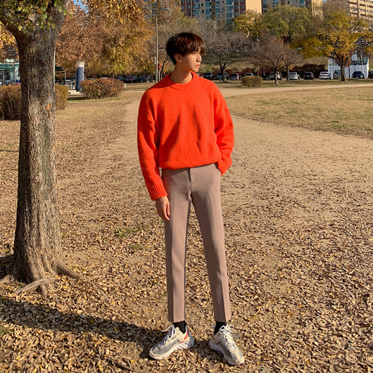 Suéter Escote Redondo para Hombre - Tendencia Invierno Básico - Image 8
