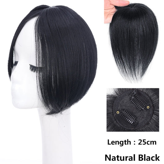 Peluca Mujer Cabello Liso Raya Central con Flequillo Lateral - Sistema de Dos Clips - Image 14