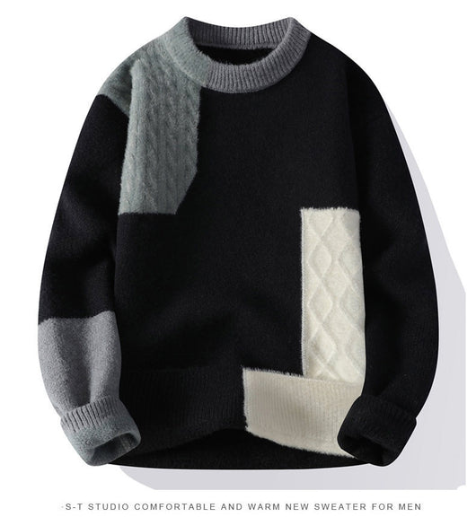 Suéter Casual Pesado Cuello Redondo para Hombre - Image 15