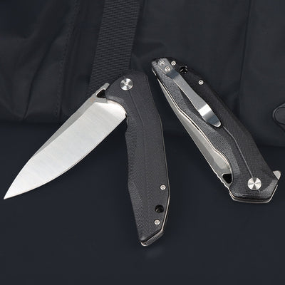 Cuchillo Plegable Táctico D2 Portátil para Autodefensa - Image 2