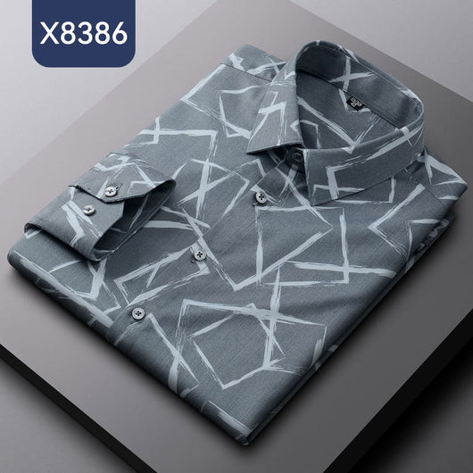 Camisa Estampada de Fibra de Bambú para Hombre - Image 9