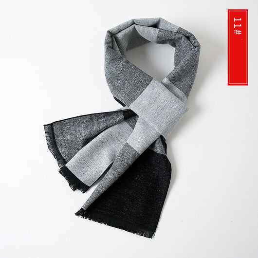 Bufanda de Cachemira Extendida Versátil para Hombre - Image 36
