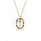 Sterling Plateado Letter Necklace Female Niche Design Sense T