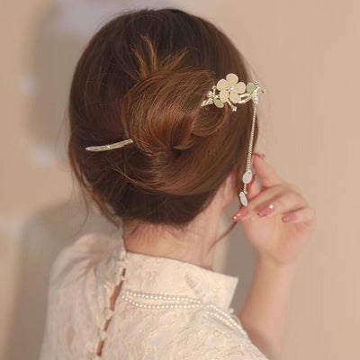 Pasador Vintage de Placa Metálica - Accesorio de Cabello Estilo Antiguo - Image 2