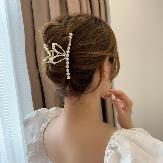 Clip de Orejas de Conejo Perla - Accesorio Grande para Cabello - Image 10