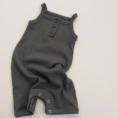 Pijama Romper de Algodón Waffle para Bebé - Diseño Fresco y Cómodo - Image 9