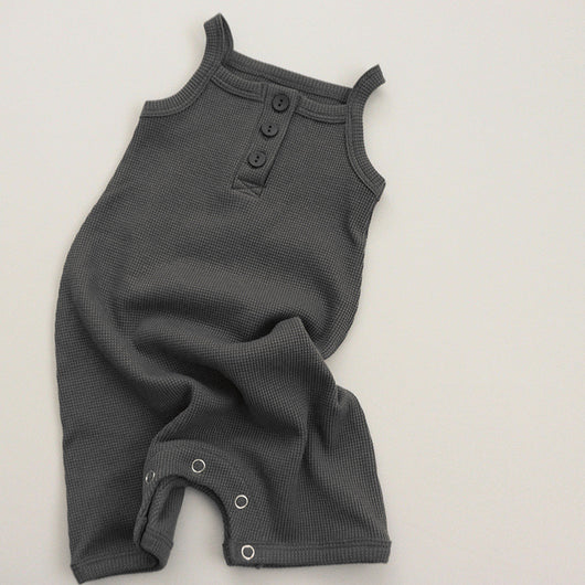 Pijama Romper de Algodón Waffle para Bebé - Diseño Fresco y Cómodo - Image 9