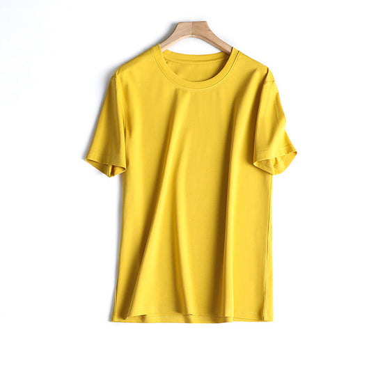 Blusa de Algodón Suelta Cuello Redondo Color Liso para Mujer - Image 22