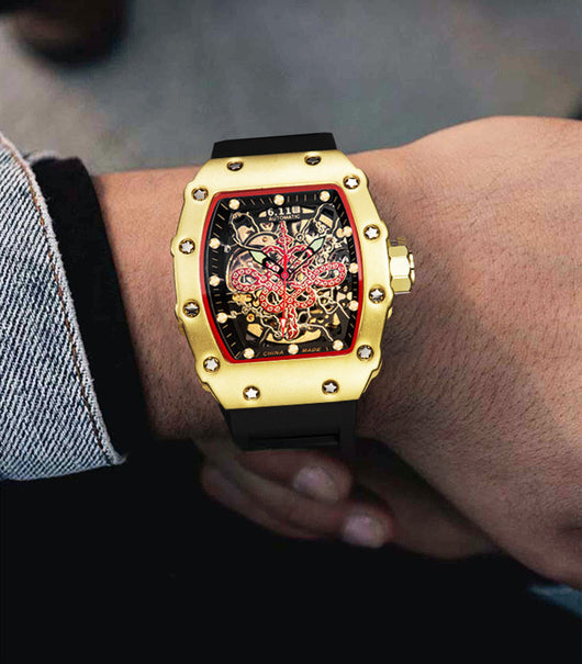 Reloj Automático Mecánico con Fondo Transparente - Image 11