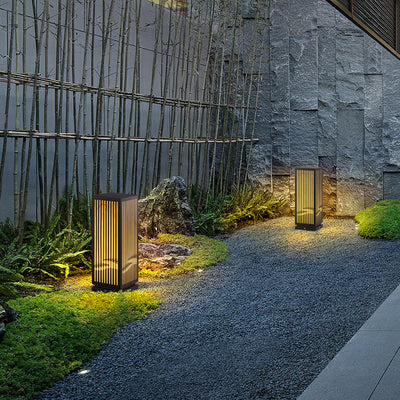 Lámpara de Piso Impermeable para Jardín Estilo Asiático - Image 5