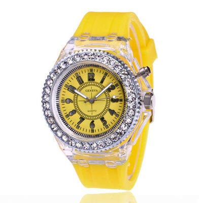 Reloj LED Luminoso Geneva para Mujer con Pulsera de Silicona - Image 21