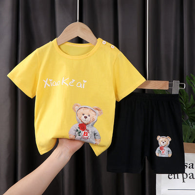 Conjunto de Dos Piezas en Algodón con Mangas Cortas para Niños y Niñas - Image 12