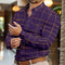 Camisa Casual de Rayas Sólidas para Hombre - Primavera y Otoño