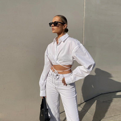 Blusa de Manga Larga Tendencia Otoño Europa y Estados Unidos - Image 10