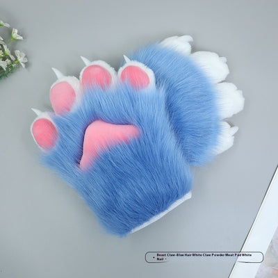 Guantes de Felpa Artesanales para Disfraz de Bestia - Garras Peludas Roleplay - Image 14