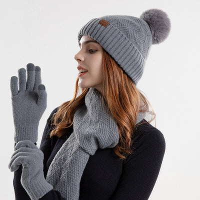 Set Completo de Abrigo: Gorro, Bufanda y Guantes de Lana para Mujer - Image 8