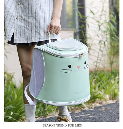 Mochila Transportadora Plegable para Mascotas - Gran Capacidad para Gatos y Perros - Image 37