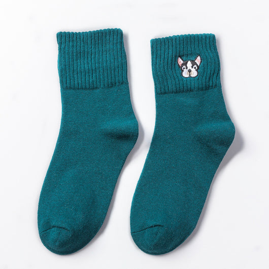 Calcetines de Invierno para Mujer con Bordados de Animales Kawaii - Image 12